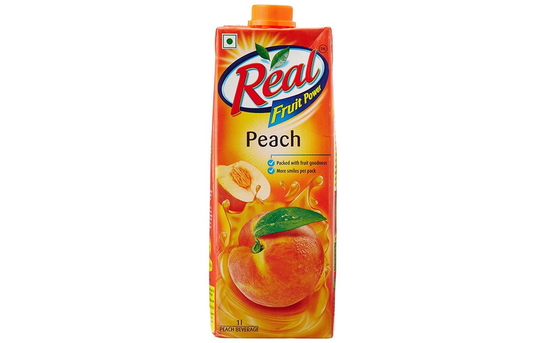 Real Fruit Power Peach   Tetra Pack  1 litre